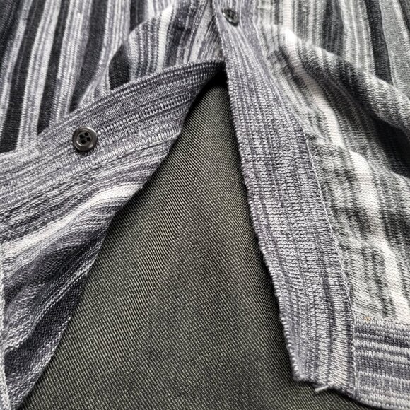 Pronti By Phita Mens Cardigan Shirt Sweater XL Button Up Long Sleeve Striped - Picture 7 of 15